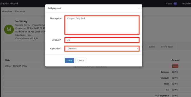 How to Manually Apply a Coupon for Your ParticipantsEN3-1